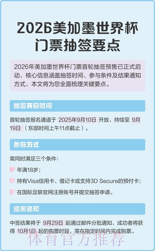 美加墨世界杯购票攻略详解 美加墨世界杯购票攻略详解