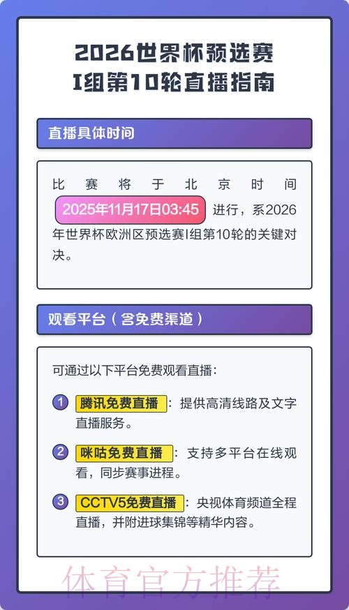 2026世界杯在线直播最新观看指南
